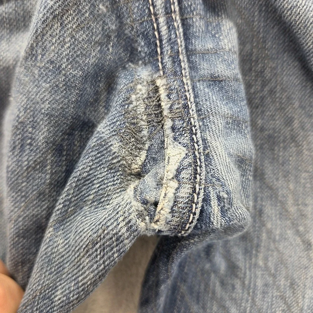 Vintage Levis Engineered Jeans Mens Blue Twisted Red Wire Button Fly Fits 32x28